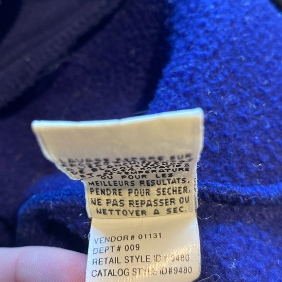 Eddie Bauer Blue Fleece Quarter Zip Pullover: Size Extra Large - Picture 10 of 10